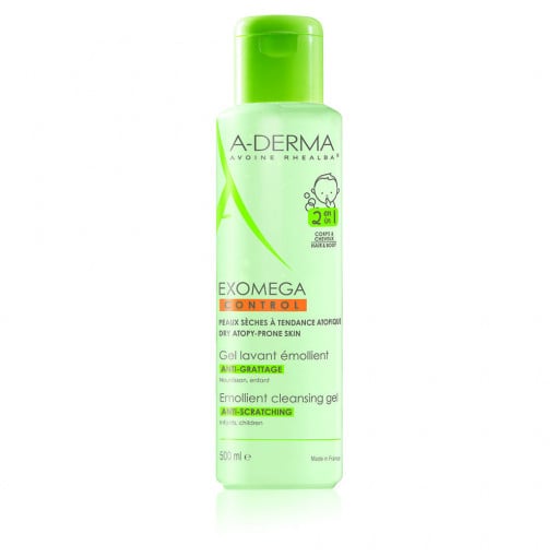 A-Derma Exomega Control Gel spumant 2 in 1 par si corp x 500 ml (A-Derma)