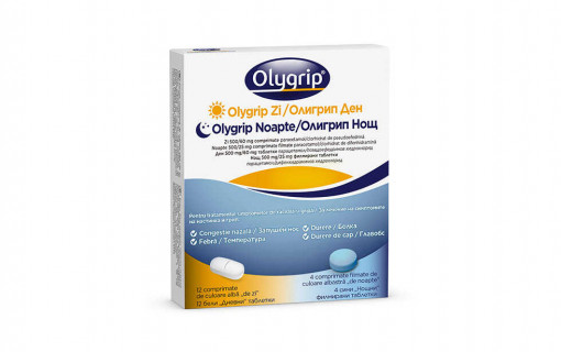 Olygrip ZI 500 x 60 mg si Olygrip Noapte 500 X 25 mg (McNeil Healthcare)