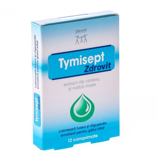Tymisept x 12 comprimate (Zdrovit)