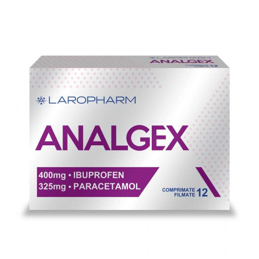 Analgex 400mg/325mg 1bl x 12 comprimate filmate (Laropharm)