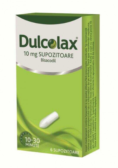 Dulcolax 10 mg x 6 supozitoare (Sanofi)