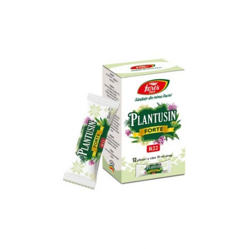 Sirop Plantusin R22 Forte 12 plicuri x 10 ml (Fares)