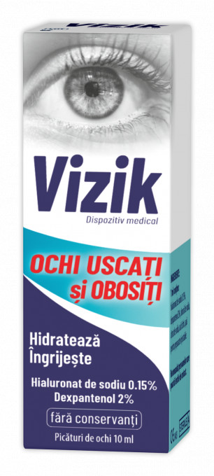 Vizik picaturi pentru ochi uscati si obositi, 10 ml ,Zdrovit