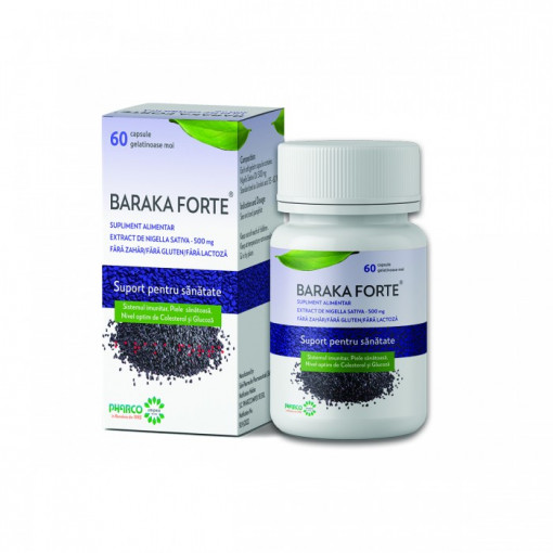 Baraka forte 500 mg x 60 capsule gelatinoase (Pharco Impex 93)