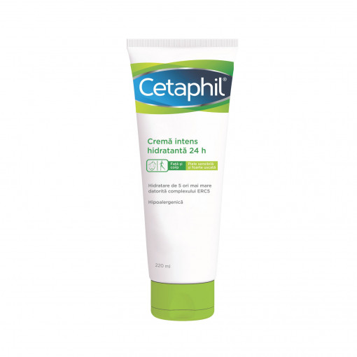 Cetaphil Crema intens hidratanta 24h x 220 ml (Galderma)
