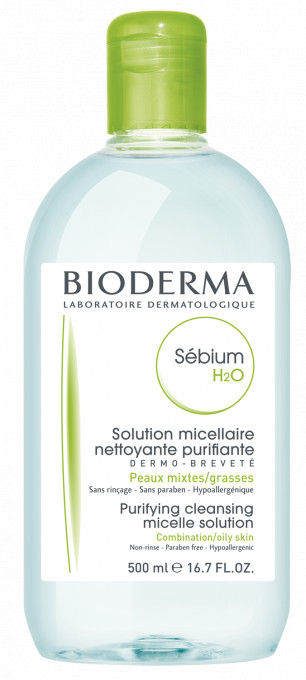 Sebium H2O solutie micelara PMG x500 ml (Bioderma)