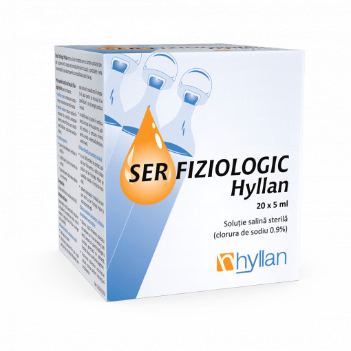 Ser fiziologic 5 ml x 20 monodoze (Hyllan)