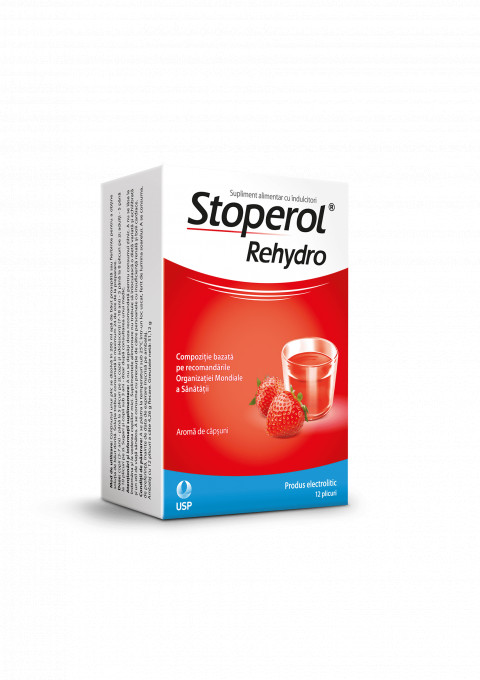 Stoperol rehydro saruri de rehidratare x 12 plicuri (USP)