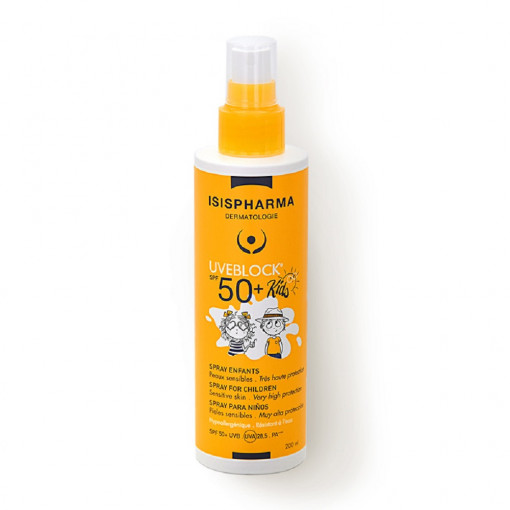 Uveblock Lapte Copii Spray SPF50+ x 200 ml (Isis)