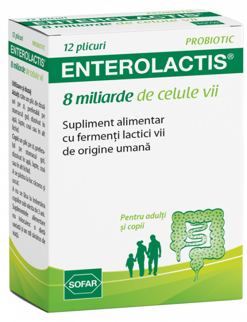 Enterolactis 10 ml pulbere x 12 plicuri (Sofar)