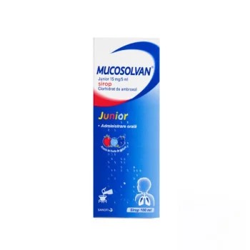 Mucosolvan Junior, 15 mg/5 ml, sirop, 100 ml, Sanofi