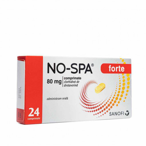 No-Spa Forte 80 mg x 24 comprimate (Sanofi)