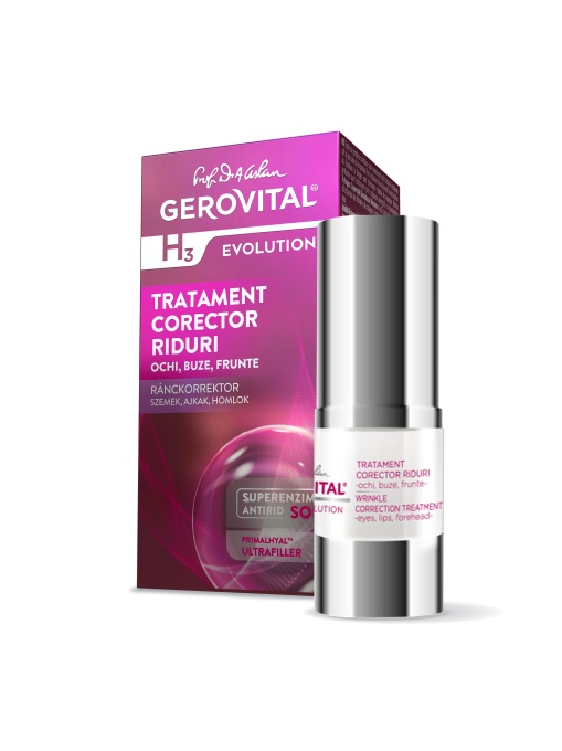 Tratament corector pentru riduri Gerovital H3 Evolution, 15 ml, Farmec