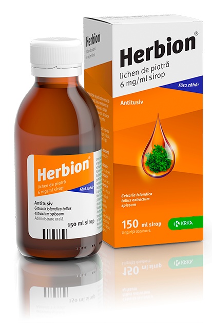 Herbion lichen de piatra, 6 mg/ml, 150 ml, Krka