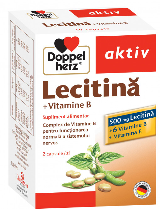 Lecitina 500 mg + vitaminele B, E x 40 capsule (Doppelherz)