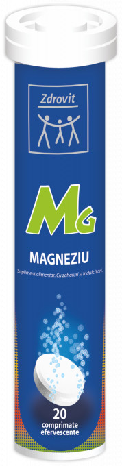 Magneziu + Vitamina B6 x 20 comprimate efervescente (Zdrovit)