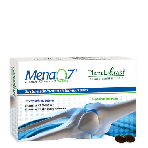 Mena Q7 vitamina K2 naturala x 30 capsule (PlantExtract)