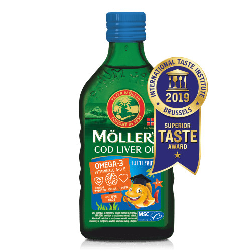 MOLLER'S Cod liver oil omega 3 tutti fruti x 250 ml (Möller's)