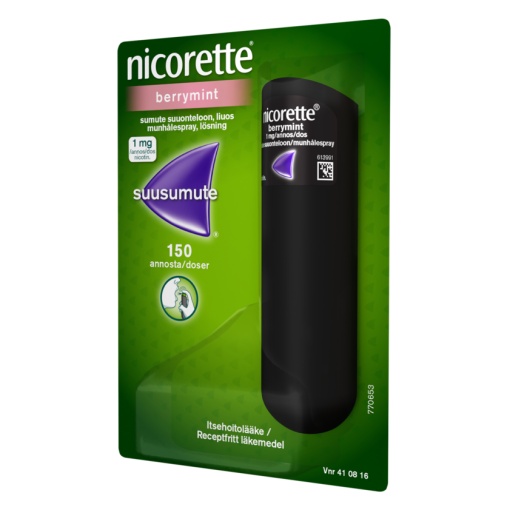 Nicorette Berrymint 1mg/spray 13,2 ml x 1 flacon, Kenvue