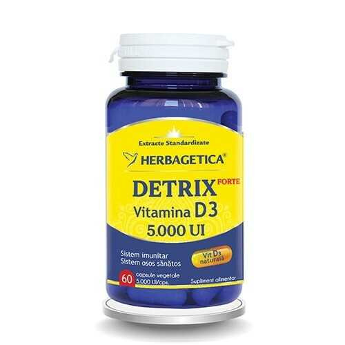 Detrix Vitamina D3 5000ui x 60 capsule (Herbagetica)
