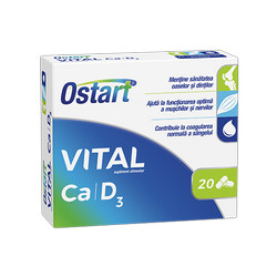 Ostart Vital Ca + D3 x 20 comprimate (Fiterman)