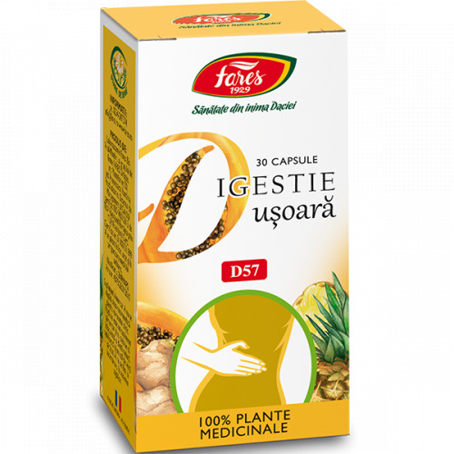 Digestie usoara x 30 capsule (Fares)