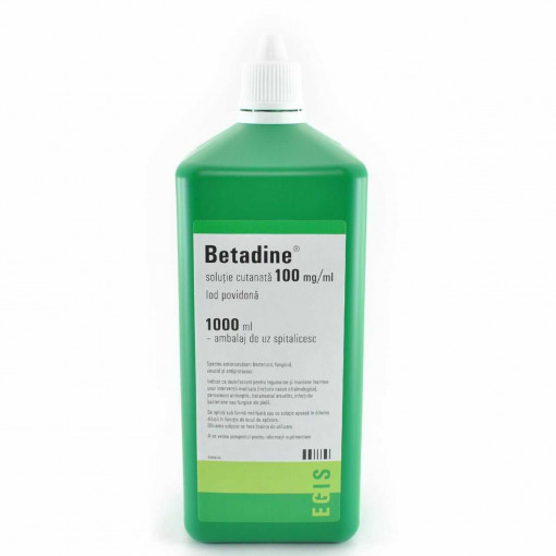 Betadine 10% solutie cutanata x 1000 ml (Egis)