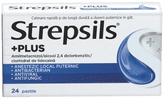 Strepsils Plus x 24 comprimate, Reckitt Benckiser Healthcare