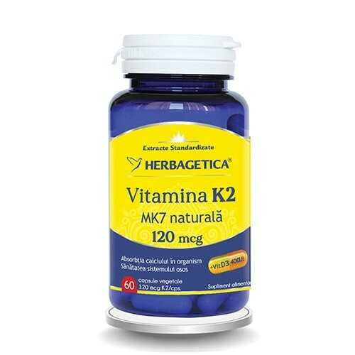Vitamina K2 120 mcg x 60 capsule (Herbagetica)