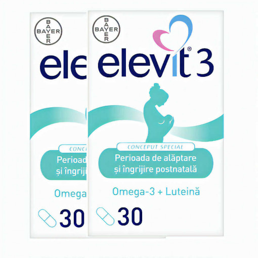 Elevit 3 x 30 comprimate filmate + 1 cutie cu 50% reducere (Bayer)