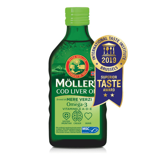 MOLLER'S Cod liver oil omega3 mere verzi x 250 ml (Möller's)
