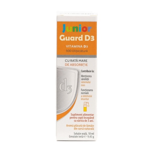 Vitamina D3 Junior Guard, 10 ml, Elantis