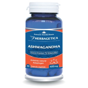 Ashwagandha, 60 capsule, Herbagetica