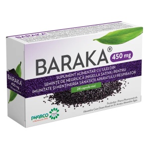 Baraka 450 mg, 24 capsule moi, Pharco