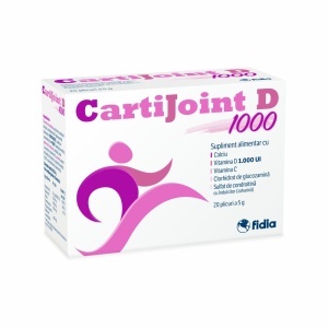 Cartijoint D1000, 20 plicuri x 5 g, Fidia