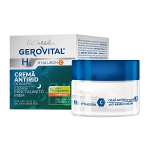 Crema antirid de noapte H3 Hyaluron C, 50 m, Gerovital