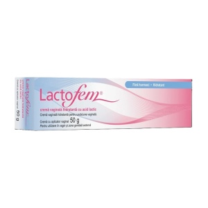 Crema vaginala hidratanta cu acid lactic Lactofem, 50 g, Anton Hubner