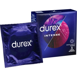 Durex Prezervative Intense Orgasmic, 3 bucati