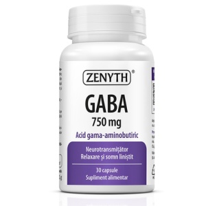 Gaba, 750 mg, 30 capsule, Zenyth