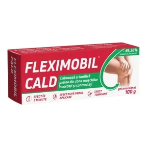 Gel cu efect de incalzire Fleximobil Cald, 100 g, Fiterman