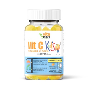 Jeleuri cu aroma de portocale pentru copii Vitamin C, 60 bucati, Vita Ora