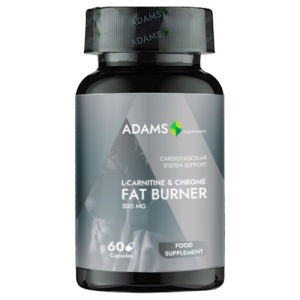 L-Carnitine & Chrome Fat Burner, 60 caps, Adams Supplements