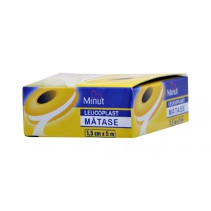 Leucoplast matase 1.5cm x 5m, 1 bucata, Minut