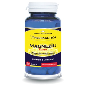 Magneziu Forte, 60 capsule, Herbagetica