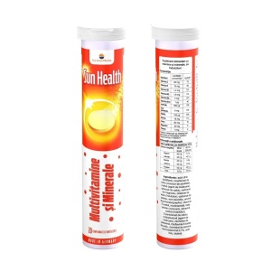 Multivitamine si minerale Sun Health efervescent, 20 comprimate, Sun Wave Pharma