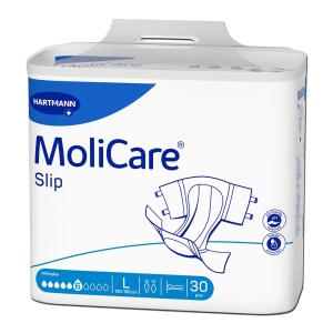 Scutece incontinenta severa adulti MoliCare Slip Extra Plus, marime L, 30 bucati, Hartmann