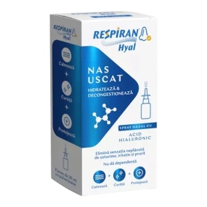 Spray nazal cu acid hialuronic Respiran Hyal, 20ml, Fiterman