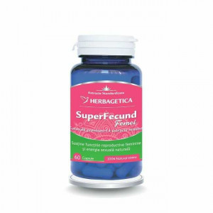 SuperFecund Femei, 60 capsule, Herbagetica