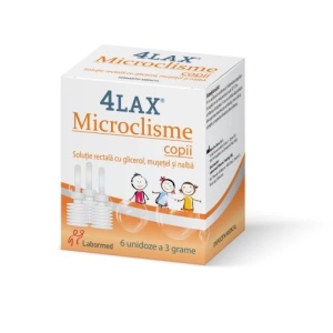 4Lax Microclisme copii x 6 unidoza, Labormed Pharma