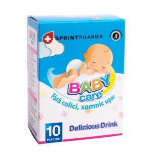 Baby Care Drink plicuri anti-colici, 10 plicuri, Sprint Pharma